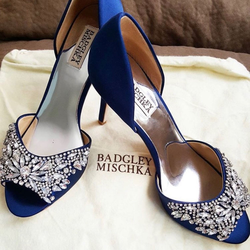 Celeste Embellished Peep Toe. Size 8.5 (Wedding)